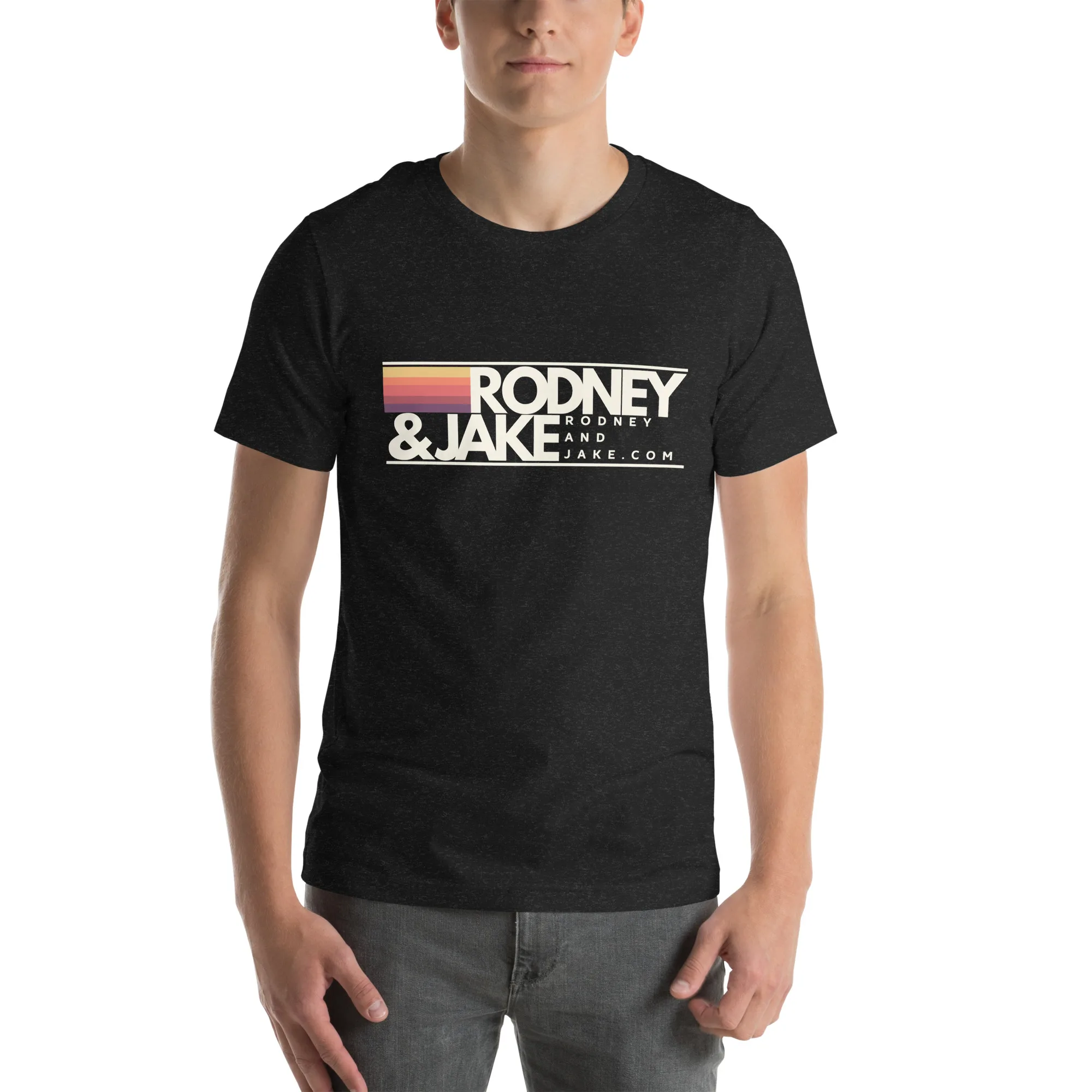 Rodney and Jake - Unisex t-shirt - tan logo