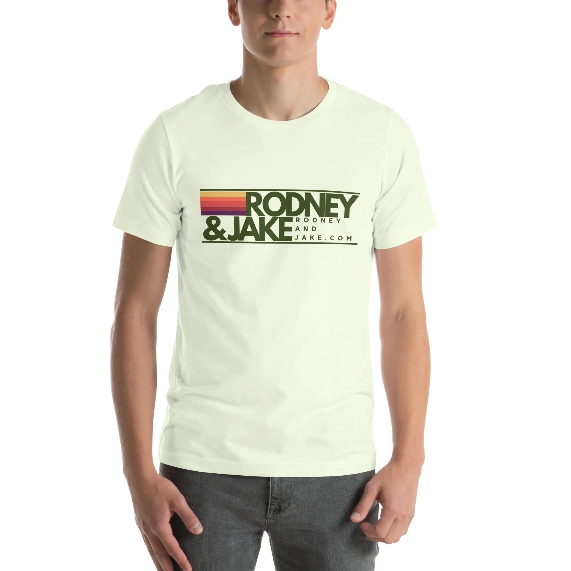 Rodney and Jake - Unisex t-shirt - green logo - Image 49