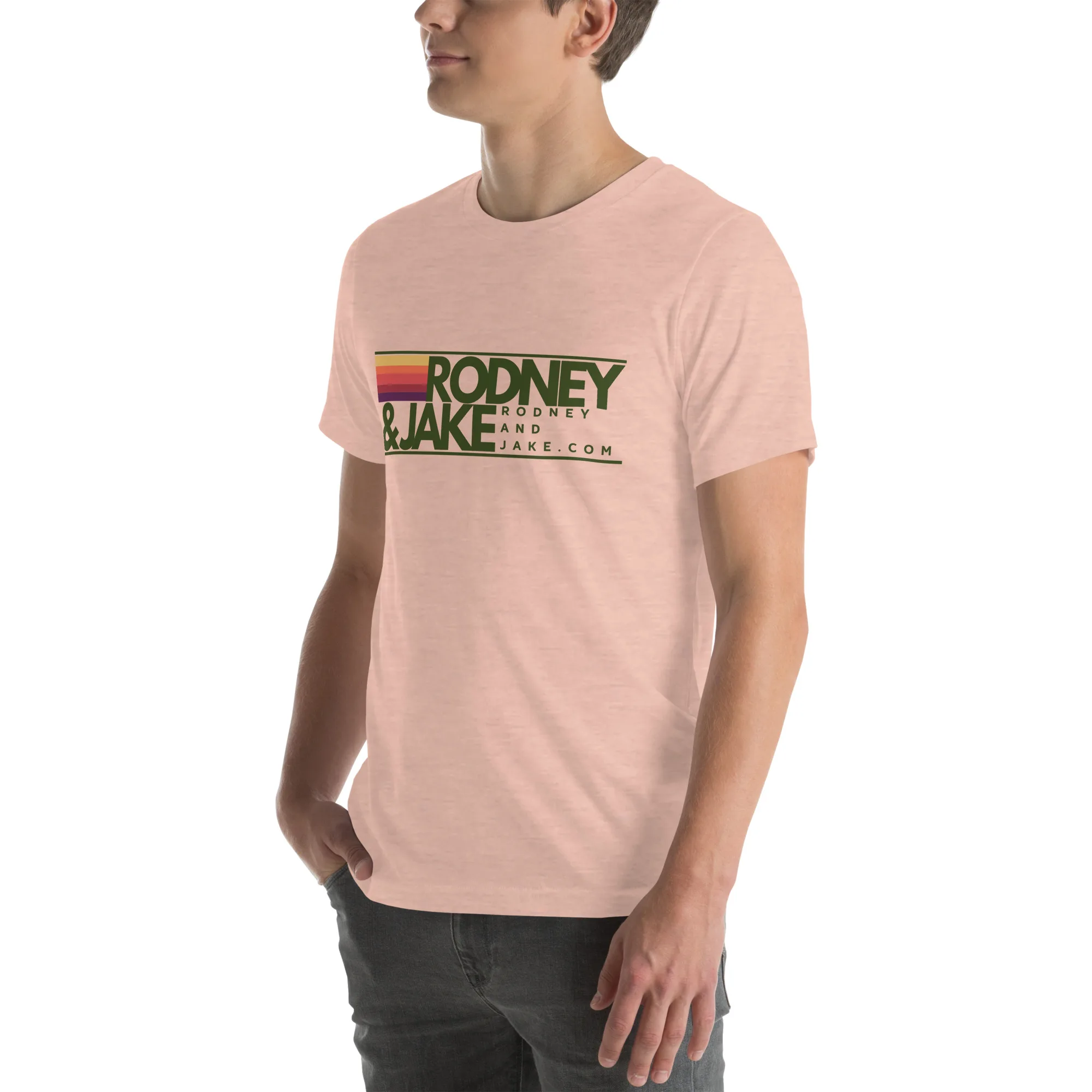 Rodney and Jake - Unisex t-shirt - green logo - Image 34