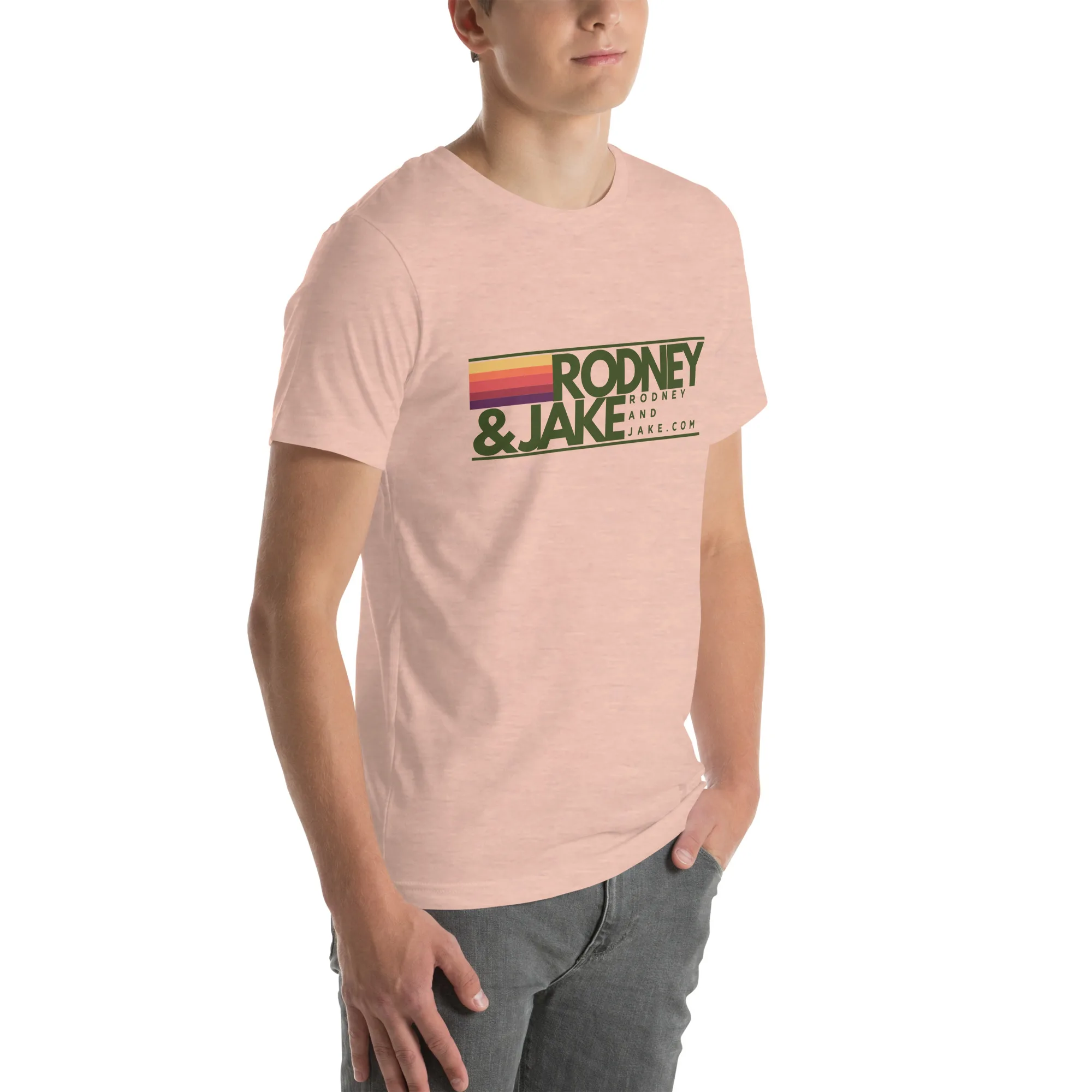 Rodney and Jake - Unisex t-shirt - green logo - Image 36