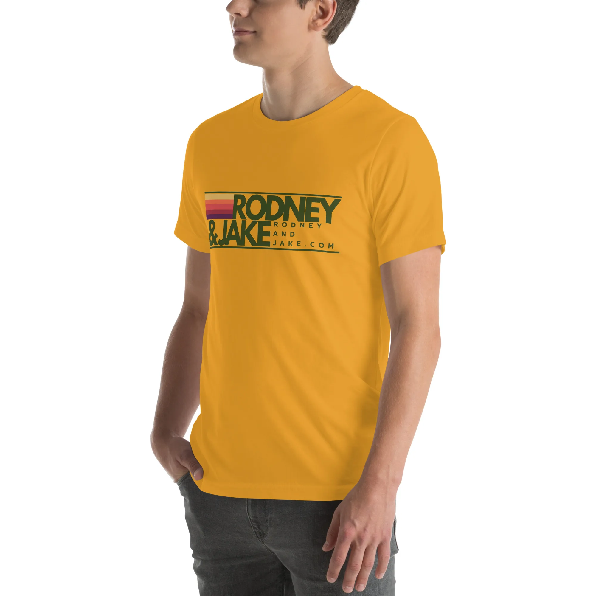 Rodney and Jake - Unisex t-shirt - green logo - Image 22