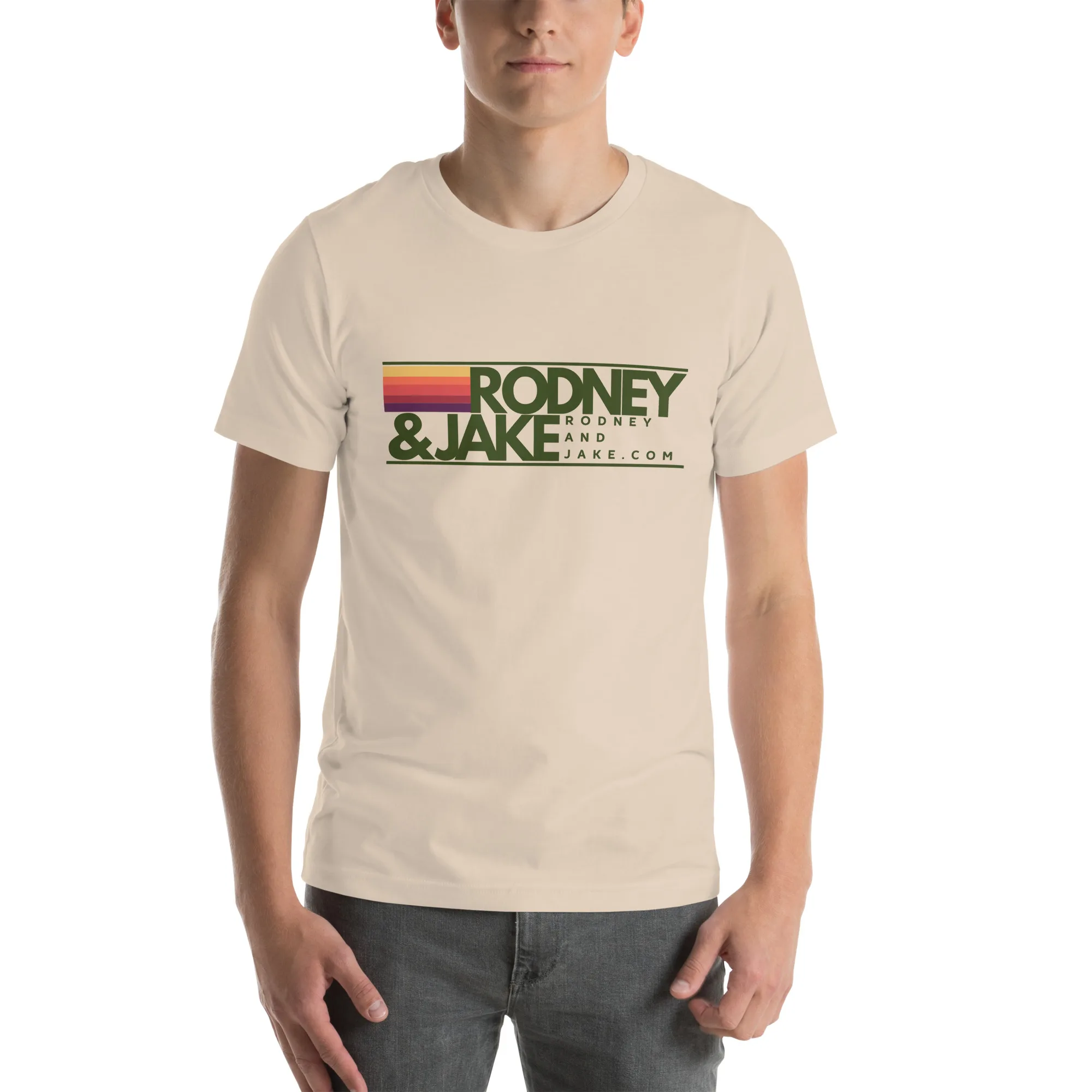 Rodney and Jake - Unisex t-shirt - green logo - Image 37