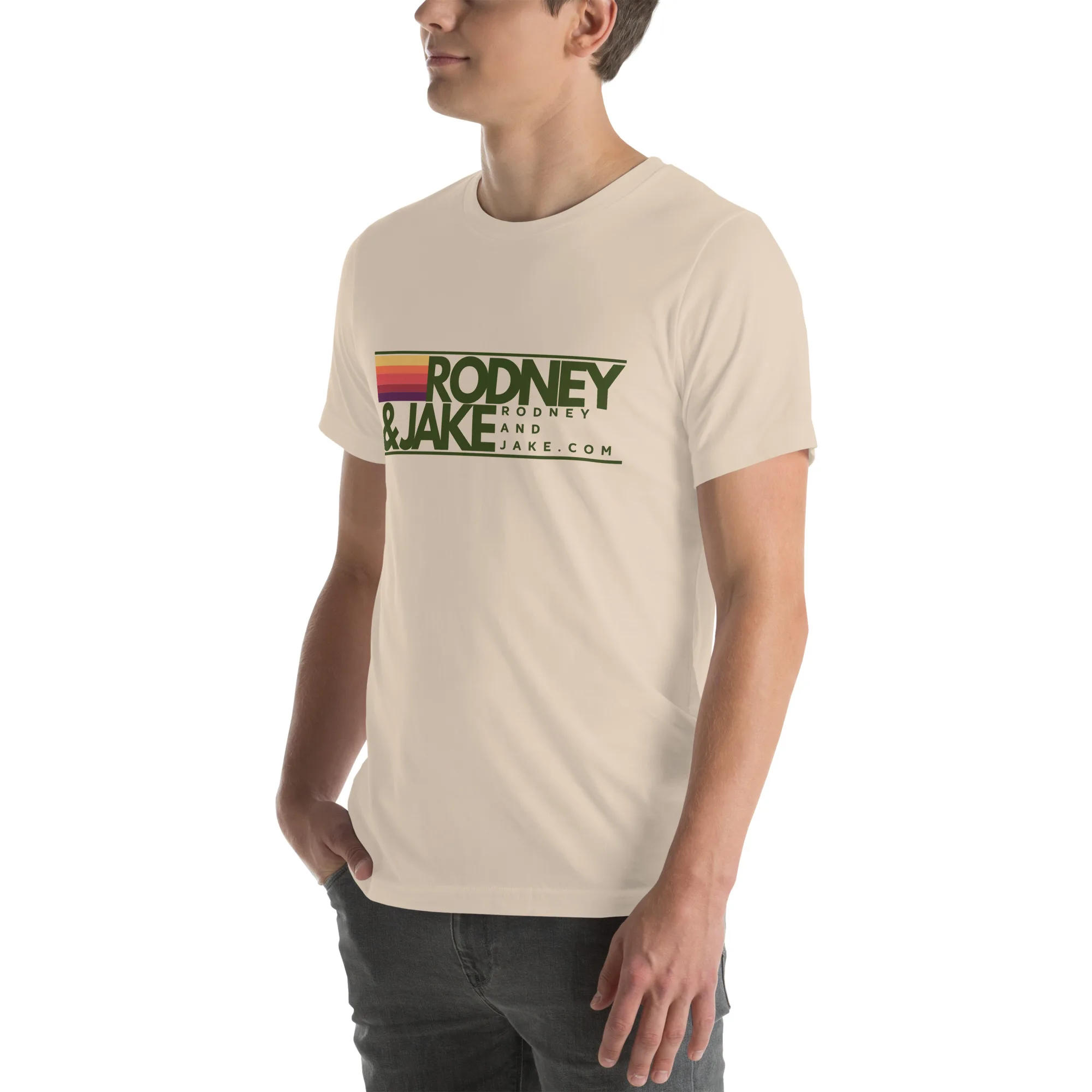 Rodney and Jake - Unisex t-shirt - green logo - Image 40