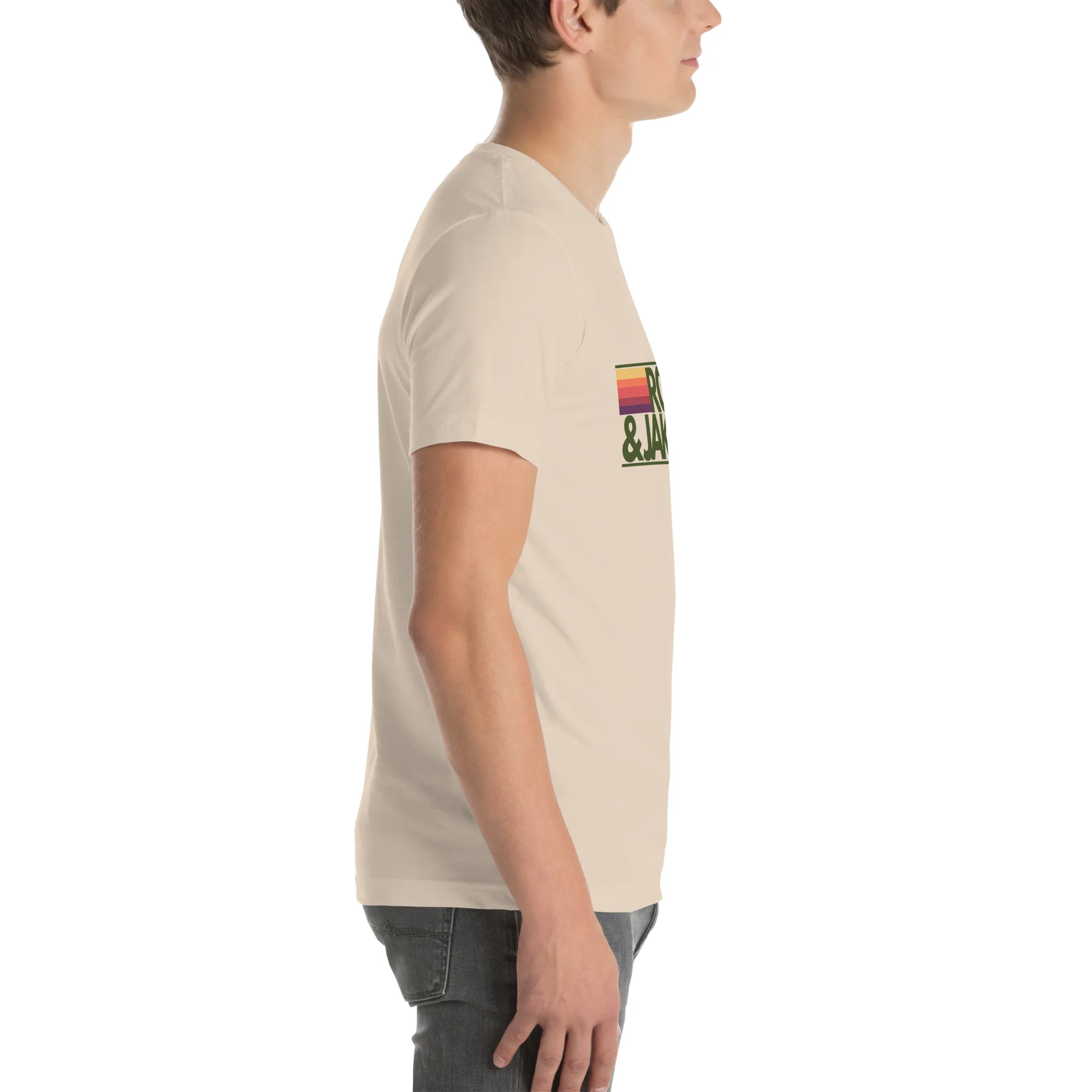 Rodney and Jake - Unisex t-shirt - green logo - Image 41