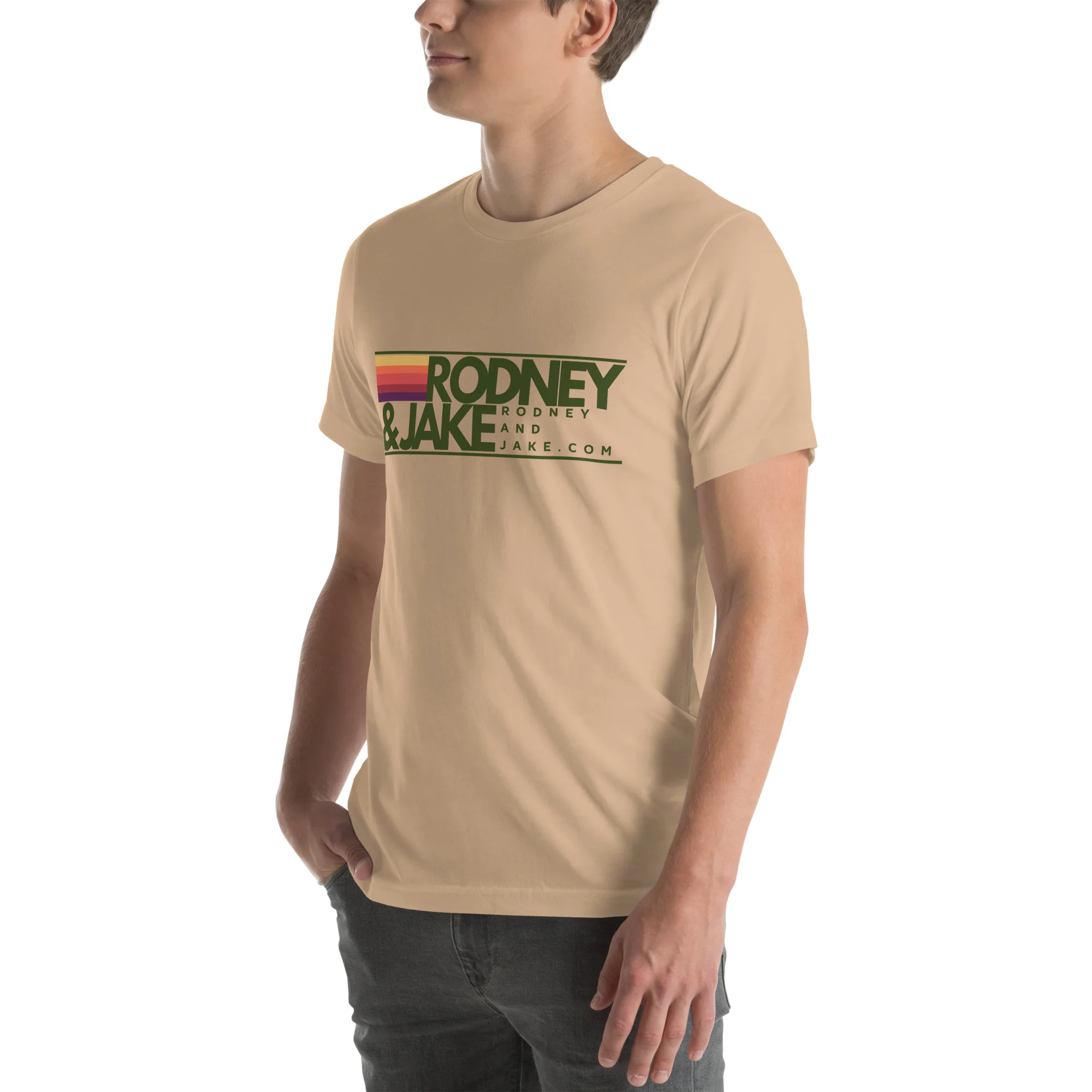 Rodney and Jake - Unisex t-shirt - green logo - Image 28