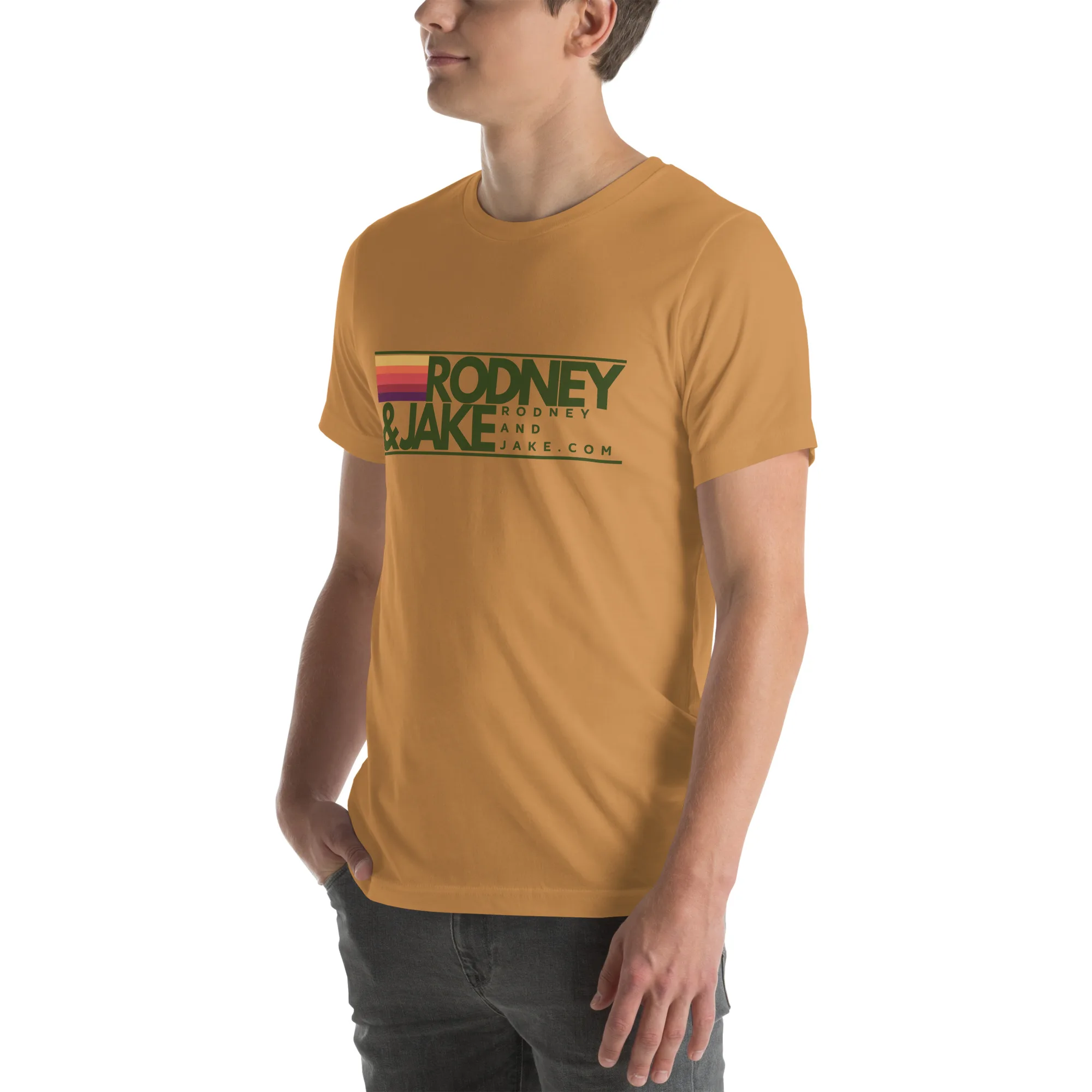 Rodney and Jake - Unisex t-shirt - green logo - Image 16