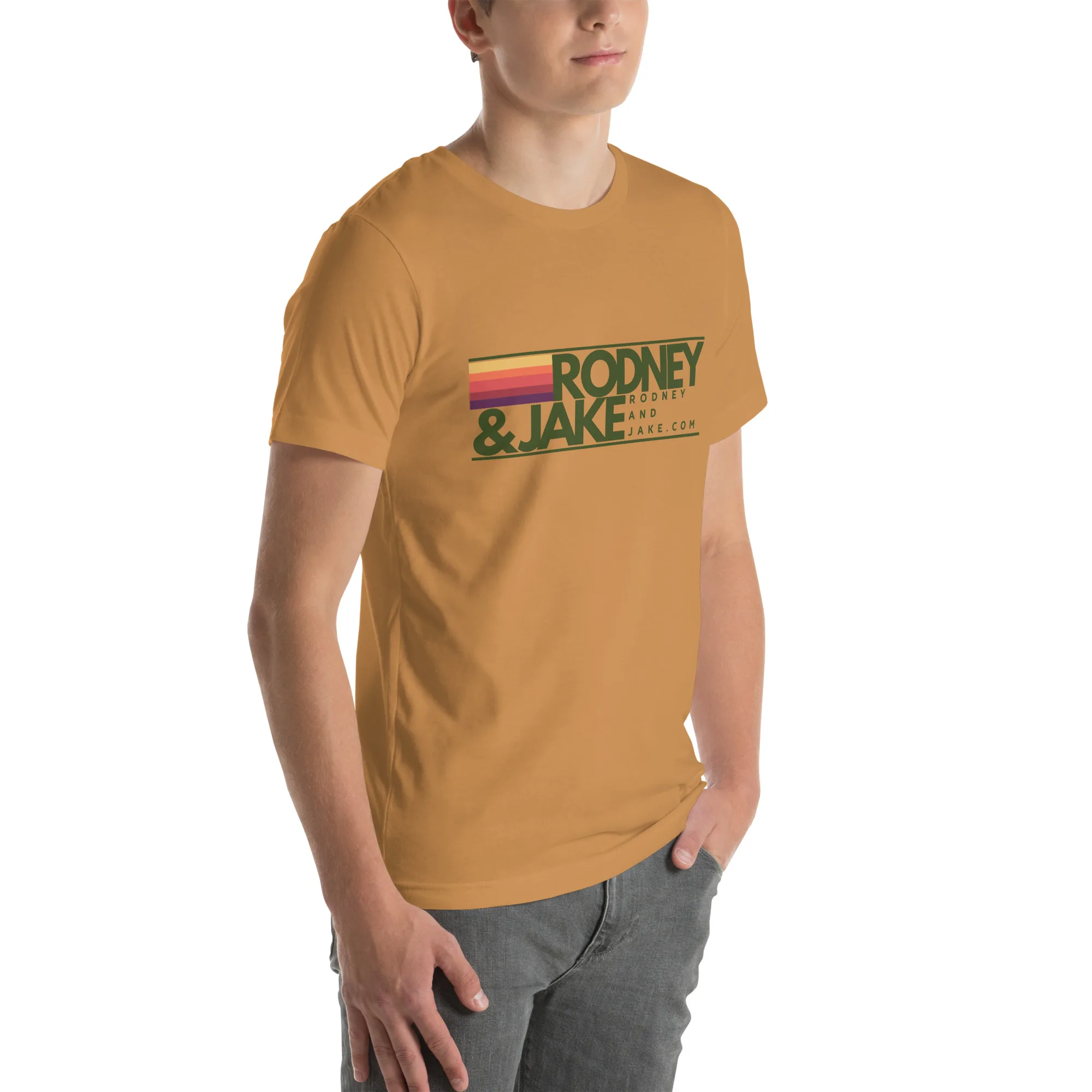 Rodney and Jake - Unisex t-shirt - green logo - Image 18