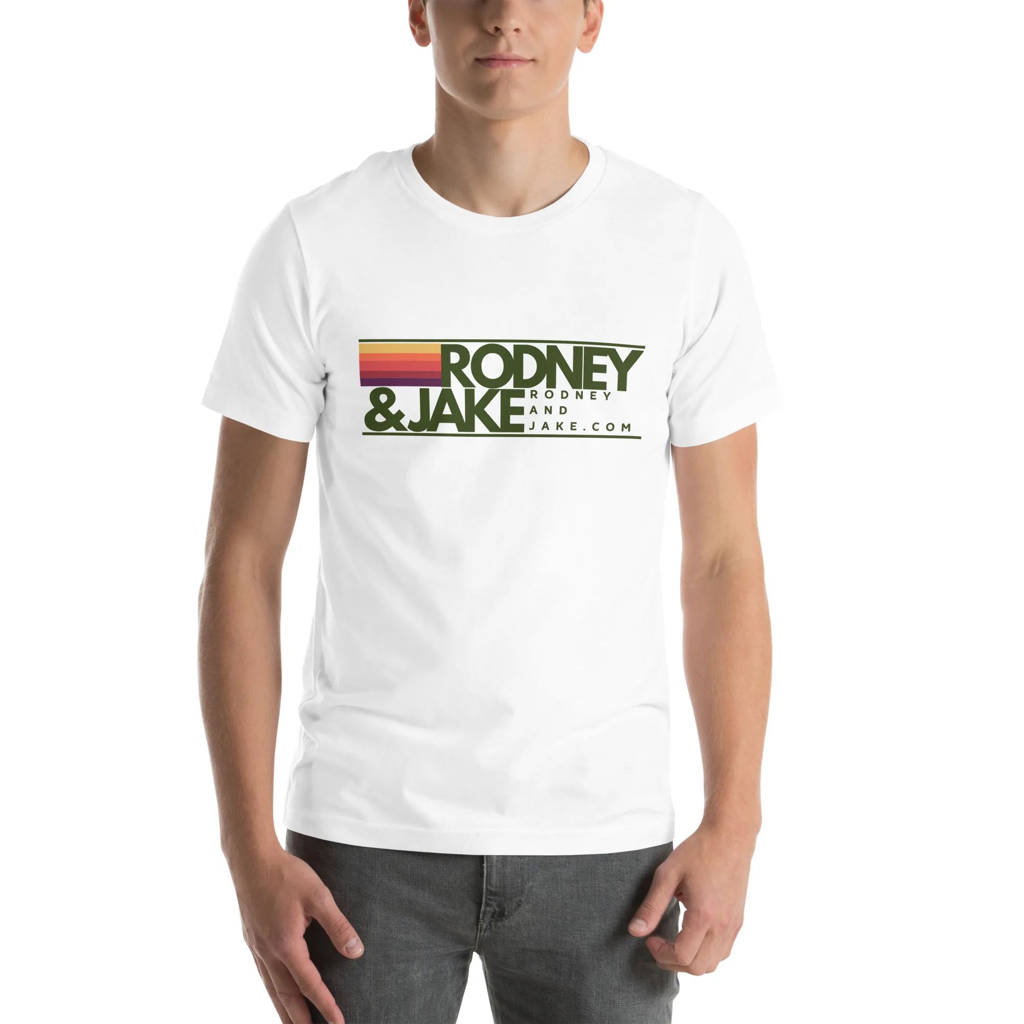 Rodney and Jake - Unisex t-shirt - green logo - Image 55