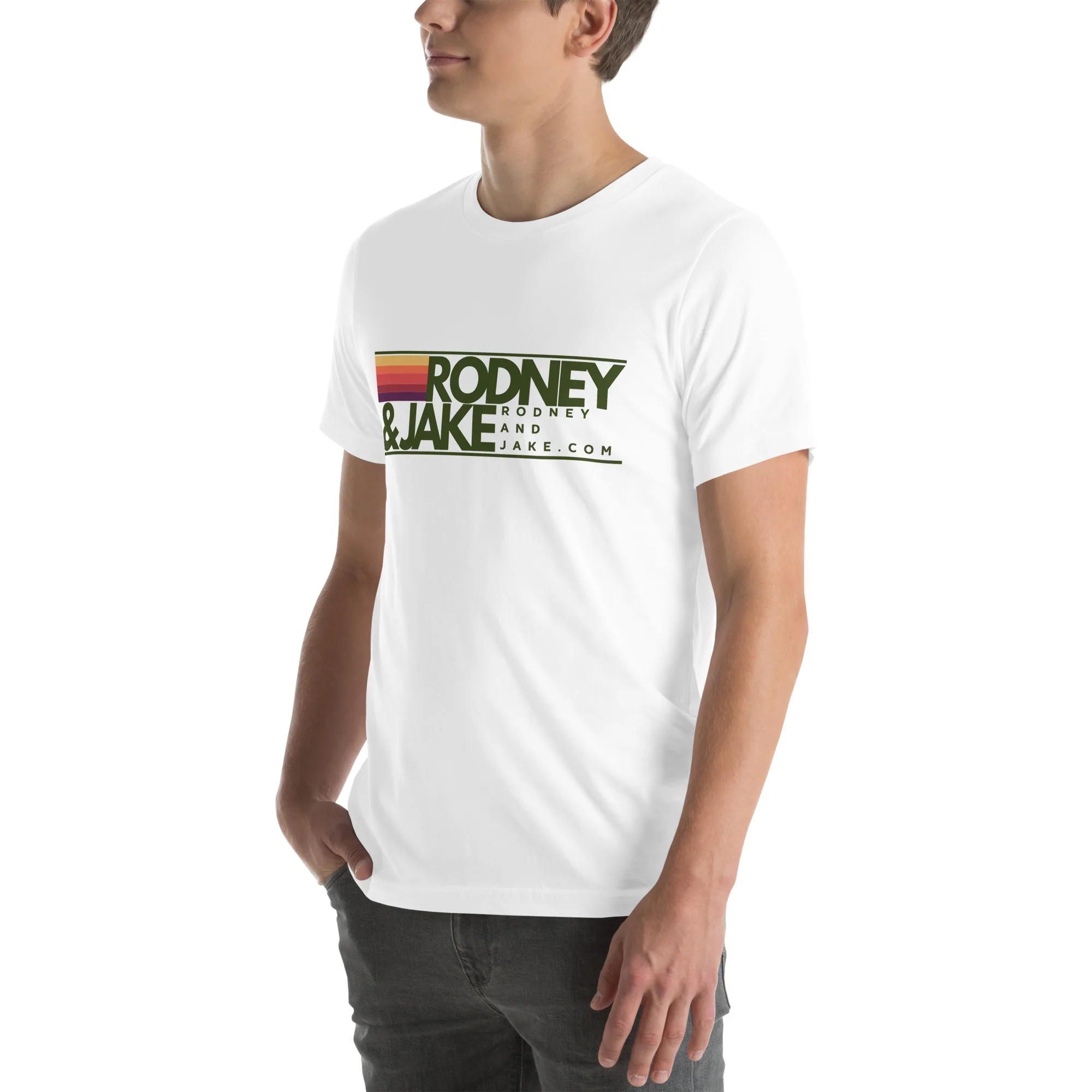 Rodney and Jake - Unisex t-shirt - green logo - Image 58